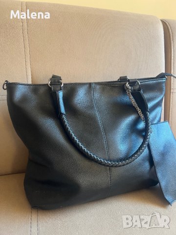 Дамска кожена чанта с портофейл !, снимка 2 - Чанти - 42001036