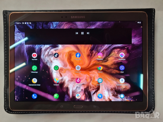 Samsung Galaxy Tab S 128GB 10.5 LTE bluetooth клавиатура и мишка с подсветка и кейс. , снимка 7 - Таблети - 53330503