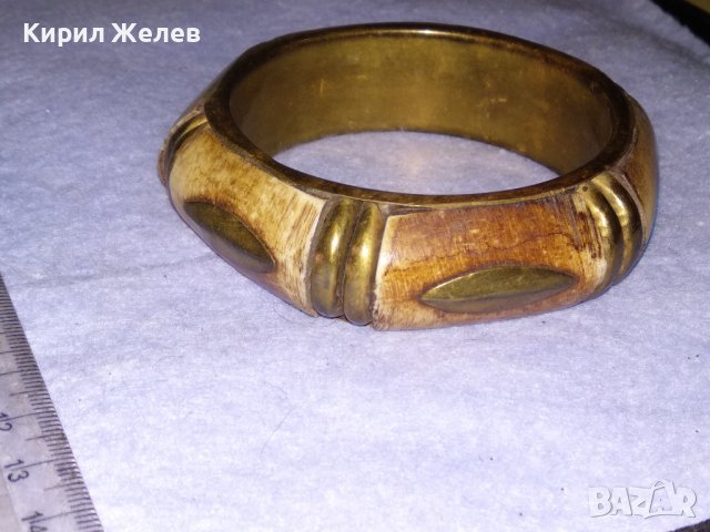 СТАРА БРОНЗОВА ТИБЕТСКА ТРАДИЦИОННА ЕТНО ГРИВНА с КАМИЛСКА КОСТ РЪЧНА ИЗРАБОТКА 16702, снимка 13 - Антикварни и старинни предмети - 41202239