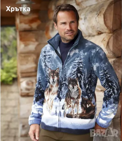 Atlas Wolf Fleece Jacket - Оригинално мъжко поларено яке р-р L, снимка 1 - Якета - 48708020