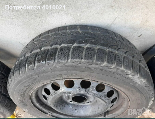 Зимни гуми Nokian 195/60/R15 DOT 4114 с джанти, снимка 6 - Гуми и джанти - 44810459