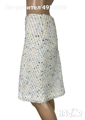 Пола „Escada Tweed“ с дължина до коляното, размер DE40, снимка 5 - Поли - 56120785