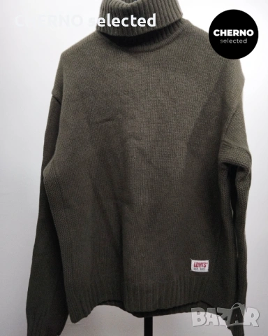 LEVI’S Red Tab мъжки вълнен пуловер с поло яка – размер XL – Отлично състояние, снимка 13 - Пуловери - 53405455