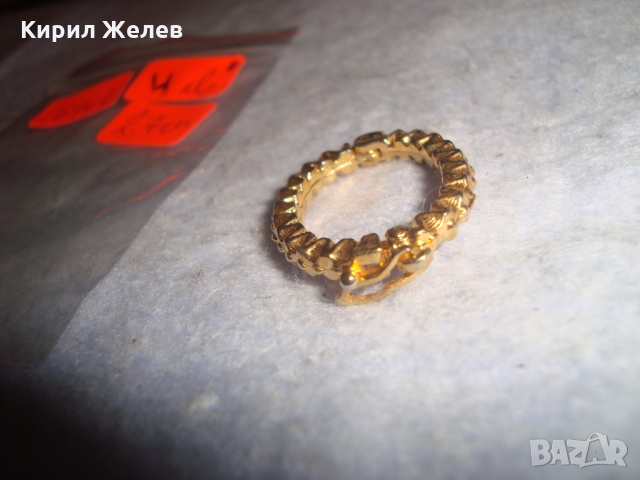 СТАРИННО ВИНТИДЖ ПОЗЛАТЕНО ОРИГИНАЛНО АРТ - ДЕКО БИЖУ 26444, снимка 6 - Антикварни и старинни предмети - 36095145