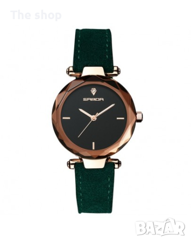 Дамски часовник Velletri, с кадифена каишка (005) - 2 цвята, снимка 1 - Дамски - 44759449