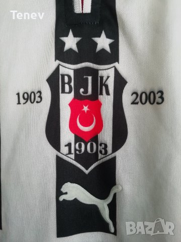 Besiktas Daniel Pancu #9 Puma оригинална юбилейна тениска фланелка Бешикташ 1903-2003 екип , снимка 4 - Тениски - 41787935