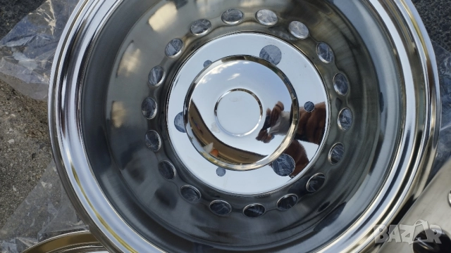 оригинални олекотени хромирани тасове за двойна гума sprinter crafter, снимка 8 - Части - 51456163