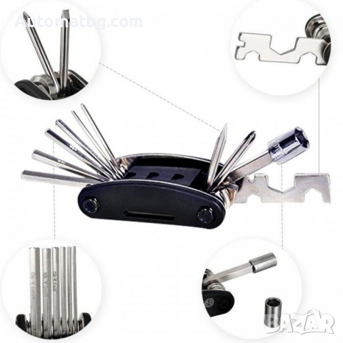 Чантичка с инструменти за велосипед Automat, Черна, снимка 4 - Аксесоари за велосипеди - 36215595