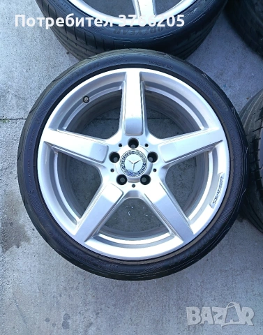 19ки джанти AMG Mercedes 5х112 с летни гуми, снимка 4 - Гуми и джанти - 53637714