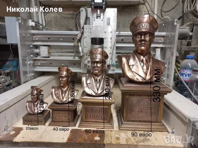 Бюстове на диктатори-Хитлер,Сталин, снимка 7 - Други ценни предмети - 47784399