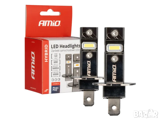 LED крушки AMiO Hybrid H3 6000K 60W 12V CANBUS