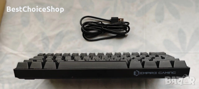 Гейминг безжична клавиатура EMPIRE GAMING K246 TKL 65% Механична – RGB 22 ефекта, снимка 4 - Клавиатури и мишки - 53427024