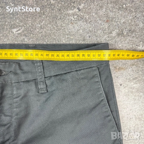 Carhartt WIP Sid Pant – Слим чино панталон в тъмносиво, снимка 5 - Панталони - 53744402