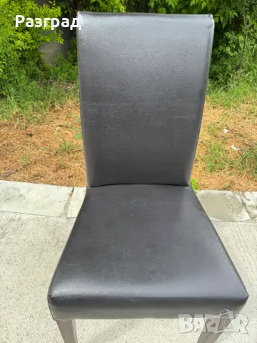 Трапезен кожен стол 1бр, снимка 3 - Столове - 50252498