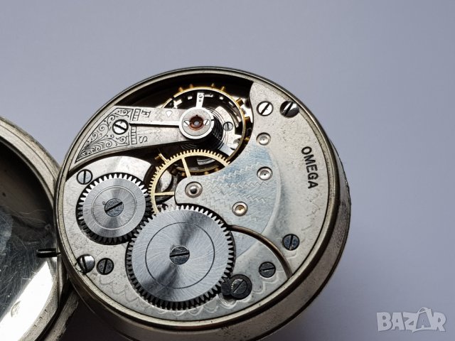 Античен голям джобен часовник OMEGA APW-149, снимка 18 - Антикварни и старинни предмети - 35936042