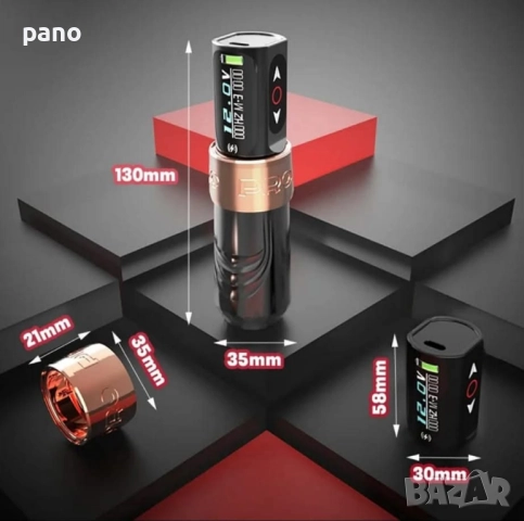 Flux max replica rattoo machine/ машинка за татуиране/татуси/татуировки, снимка 2 - Други инструменти - 52569684