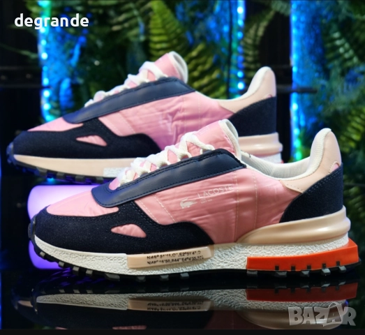 Дамски Маратонки Lacoste elite active - Розово, снимка 2 - Маратонки - 51611013