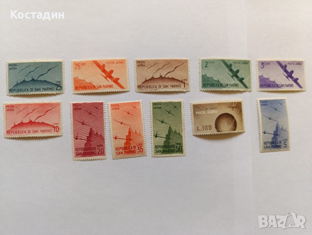 Пощенски марки Сан Марино 1946