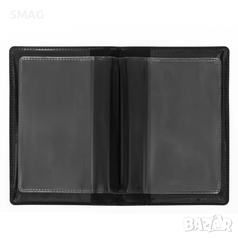 Черен калъф за шофьорска книжка 7.5x11 см_1223721, снимка 2 - Други - 52304078