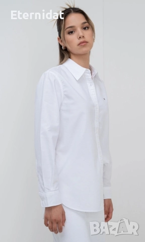 Бяла риза TOMMY HILFIGER , снимка 12 - Ризи - 51863428