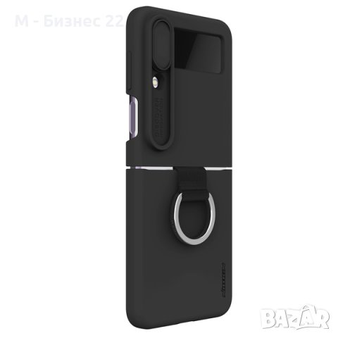 Силиконов калъф Nillkin за Samsung Galaxy Z Flip 4 5G, черен, снимка 3 - Калъфи, кейсове - 41441786