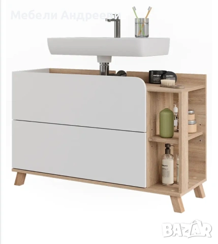 Шкаф за подмивка 100cm Vicco 9001, снимка 4 - Шкафове - 53766759