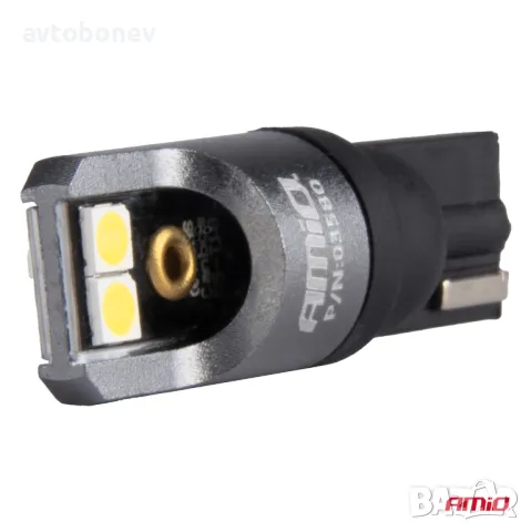 LED крушки AMIO PRO-T10(W5W)FULL CANBUS-12/24V, к-т/2бр./, снимка 4 - Аксесоари и консумативи - 49585233