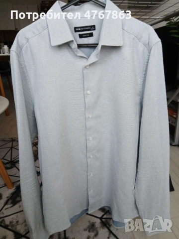 Мъжки ризи; Р-р: L; Много добро състояние, снимка 6 - Ризи - 53863624
