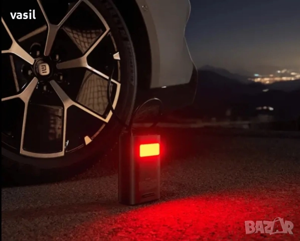 Преносим електрически компресор Xiaomi 2 Pro – мощен, компактен, с LED светлина, снимка 4 - Аксесоари за велосипеди - 52952485