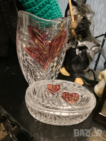 Hofbauer Crystal от линията Byrdes Ваза и бонбониера, снимка 5 - Вази - 49305579