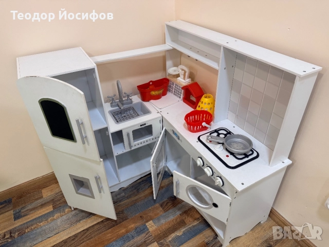 Детска дървена кухня МамБръм, снимка 2 - Играчки за стая - 52989827