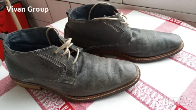 Мъжки кожени боти Jones 42, снимка 3 - Мъжки боти - 49054445
