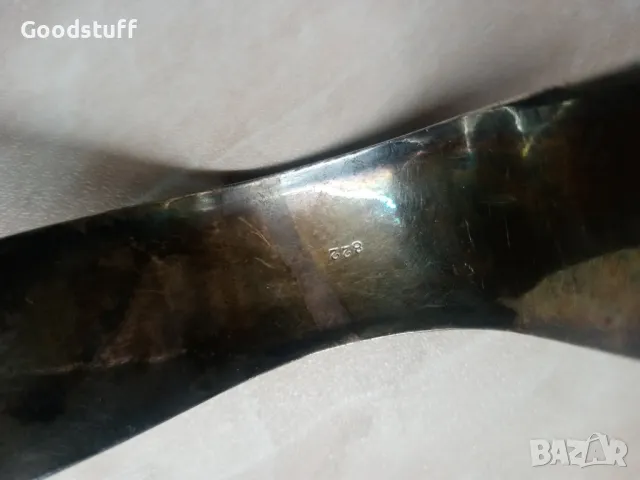 Стара щипка 1890г,за аспержи посребрена,маркировки, снимка 5 - Антикварни и старинни предмети - 49945098
