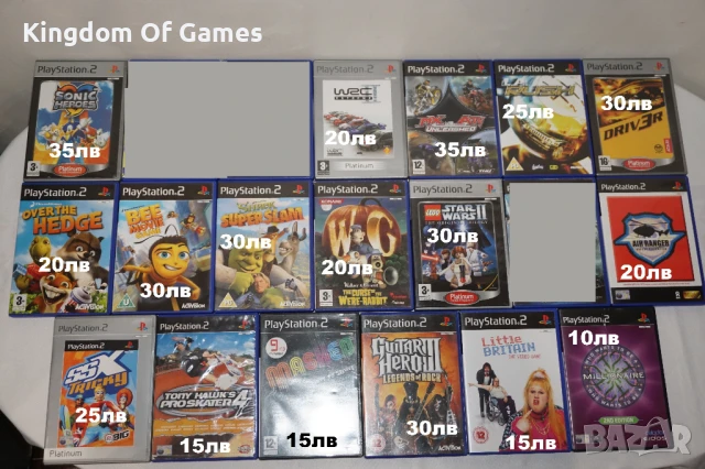 Игри за PS2 Sonic Heroes/LA RUSH/MX VS ATV/Shrek SuperSlam/Bee/Air Ranger/Driver/SSX Tricky/WRC 2/