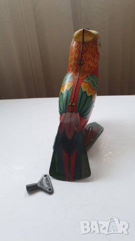 Стара ламаринена играчка папагал, снимка 5 - Колекции - 41515632