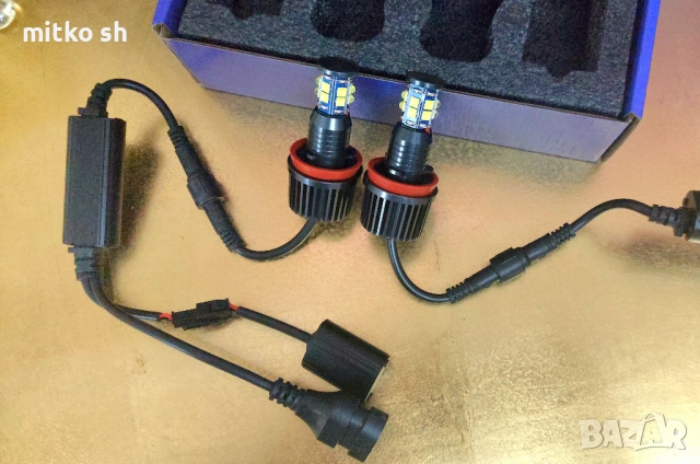 H8 Led ангелски очи автомобилни крушки, снимка 2 - Аксесоари и консумативи - 52577068