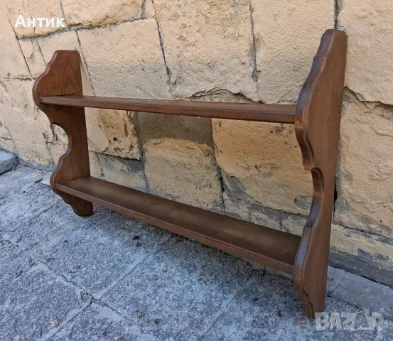 Дървена Етажерка за Стена Дъб , снимка 6 - Етажерки - 55747751
