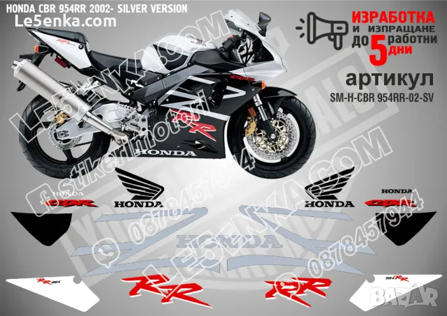 HONDA CBR 954RR 2003-WITHE DARK BLUE VERSION SM-H-CBR 954RR-03-WDBLV, снимка 7 - Аксесоари и консумативи - 47768803