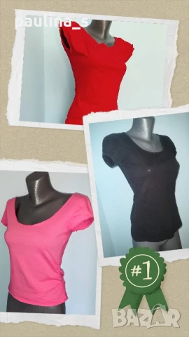 Три различни броя / Еластична памучна блуза "Ambiance", "H&M" и "Zero" 