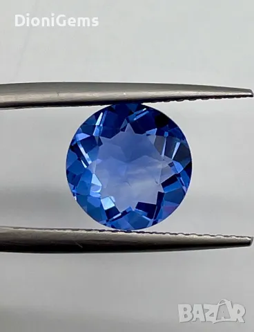 💎 Изключителен Натурален Син Флуорит – 5.80 карата, Сертифициран, снимка 1