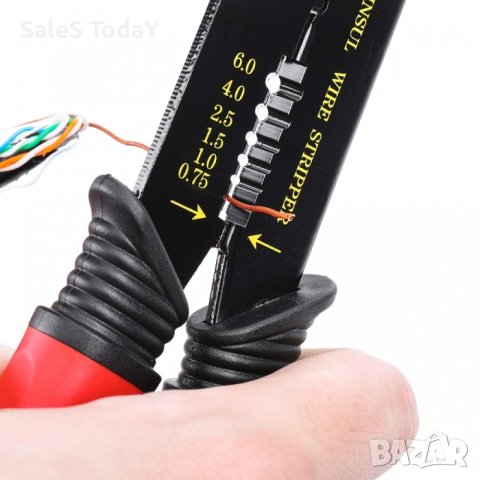 Клещи кримпващи комплект с кабелни обувки - 42 БР, снимка 2 - Аксесоари и консумативи - 41756142