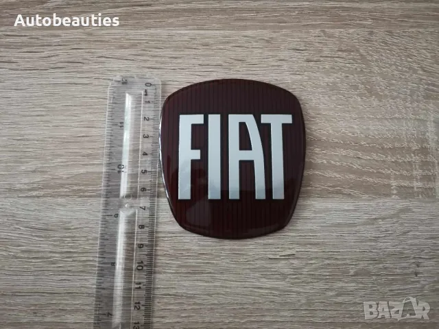 червена емблема Fiat голям размер, снимка 2 - Аксесоари и консумативи - 48646834