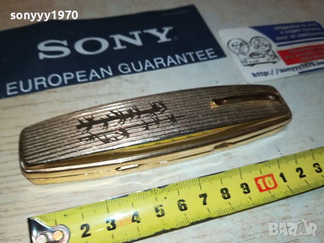 ЗЛАТНА МЕТАЛНА КУТИЙКА ОТ ФРАНЦИЯ 2908231632, снимка 4 - Антикварни и старинни предмети - 42012146