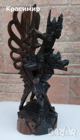 От времето на МАЙТЕ. Ръчна изработка Дървена статуетка 