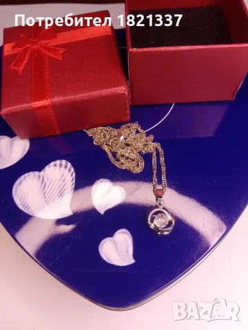 Колие с кристал , снимка 3 - Колиета, медальони, синджири - 48982450