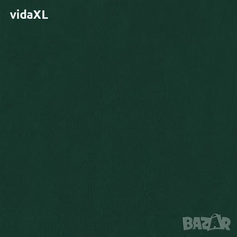 vidaXL Подов разтегателен диван 2-в-1 тъмнозелен 122x204x55 см кадифе, снимка 10 - Дивани и мека мебел - 56147274