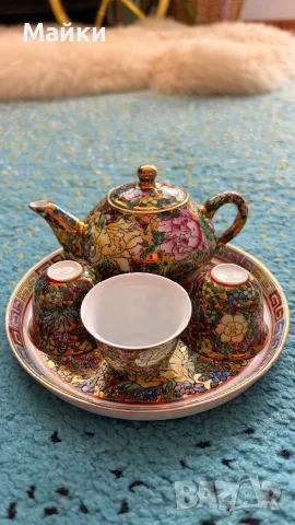 Китайски мини сервиз за чай, снимка 2 - Антикварни и старинни предмети - 55778214