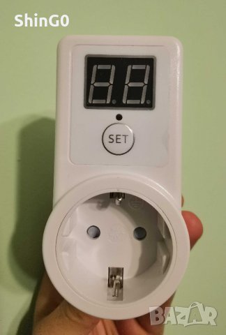 Дигитален таймер 220V с обратно броене от 10 мин до 9 ч и 50 мин