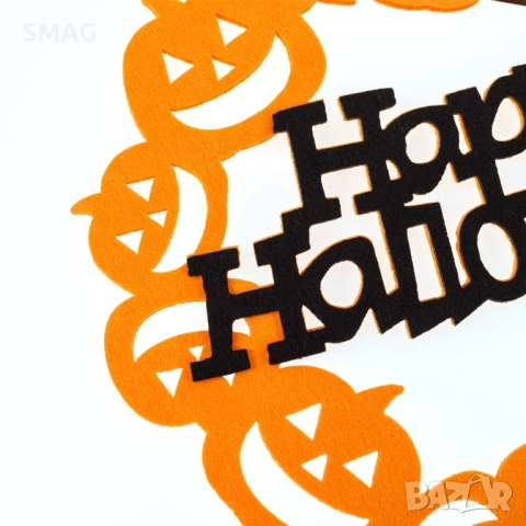 Halloween / Хелоуин висулка от сукно „Trick or Treat“_1229760, снимка 2 - Декорация за дома - 52021850