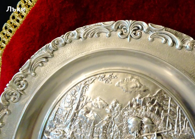 Пано,чиния за стена от калай Лято. , снимка 2 - Антикварни и старинни предмети - 40951541